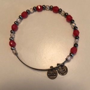 Alex & Ani Energy + Red Beaded Bracelet